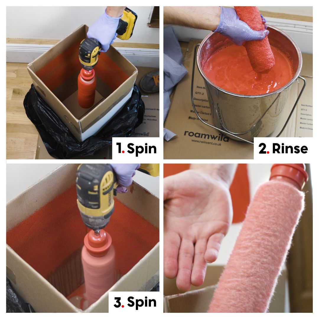 Paint Roller Cleaner Spinner, Paint Roller Cleaning Tool