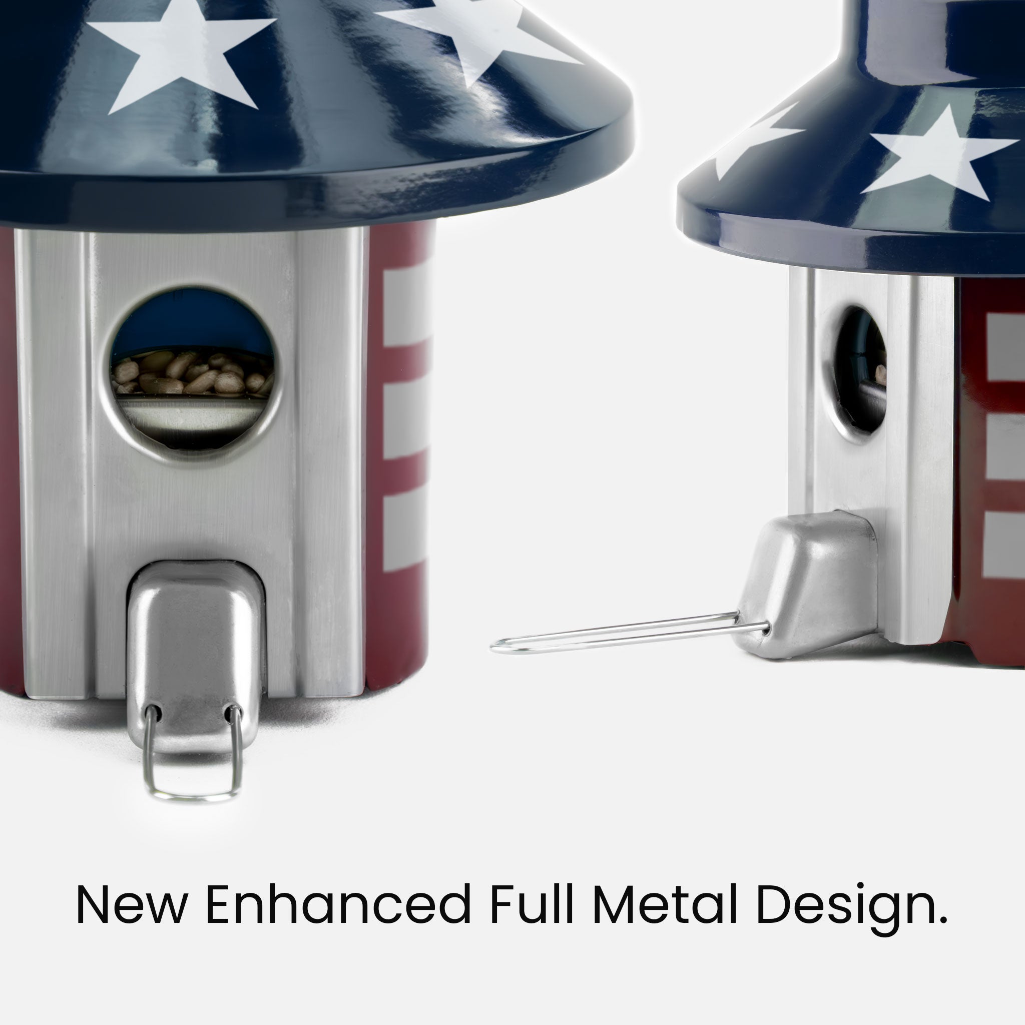 Roamwild PestOff Squirrel Proof Bird Feeder US Flag Design 2.0