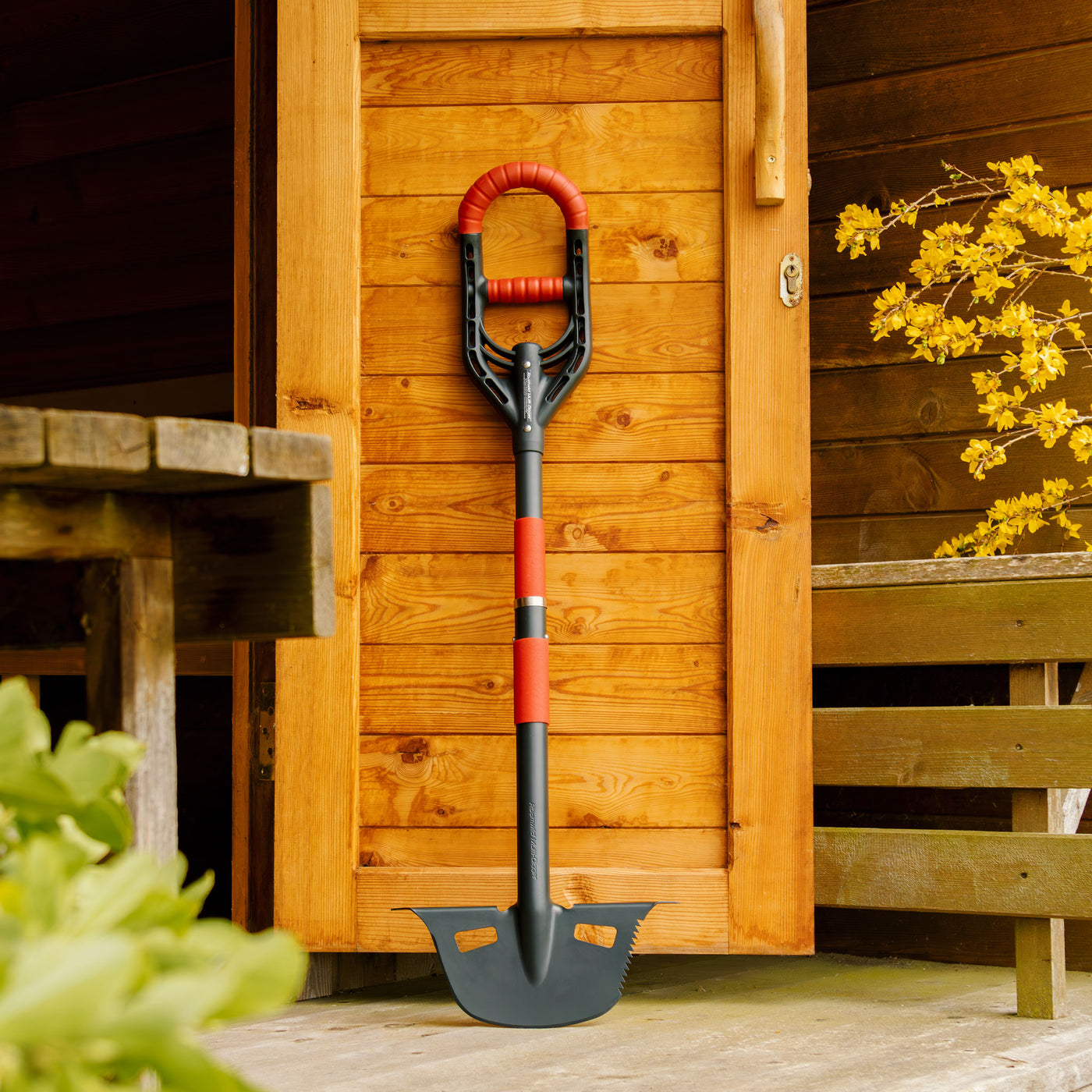 Roamwild Multi-Digger Edger cutting a clean lawn edge in garden