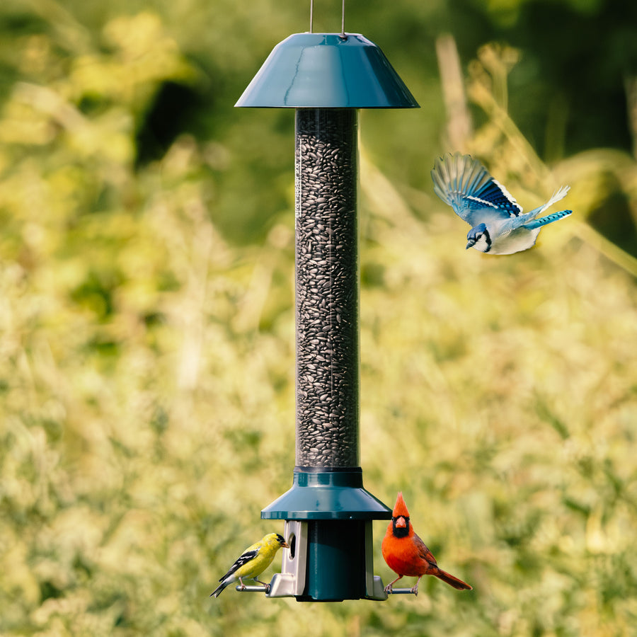 Roamwild PestOff Squirrel Proof Bird Feeder 2.0 in Heritage Green: front view