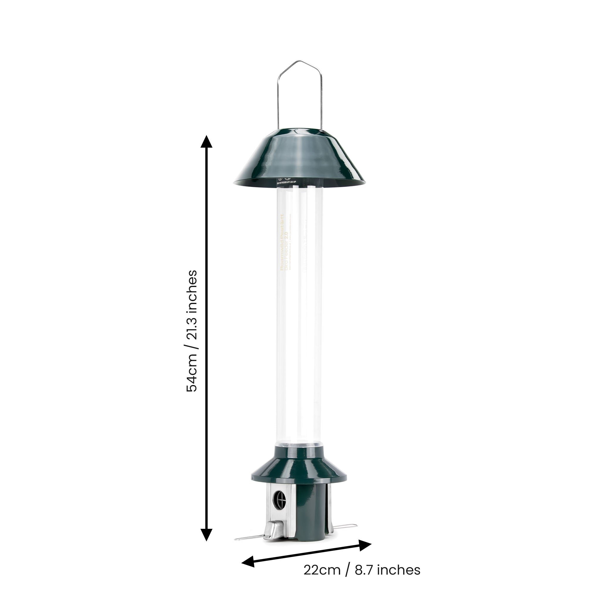 Roamwild PestOff Squirrel Proof Bird Feeder 2.0 For Peanut/Mealworms