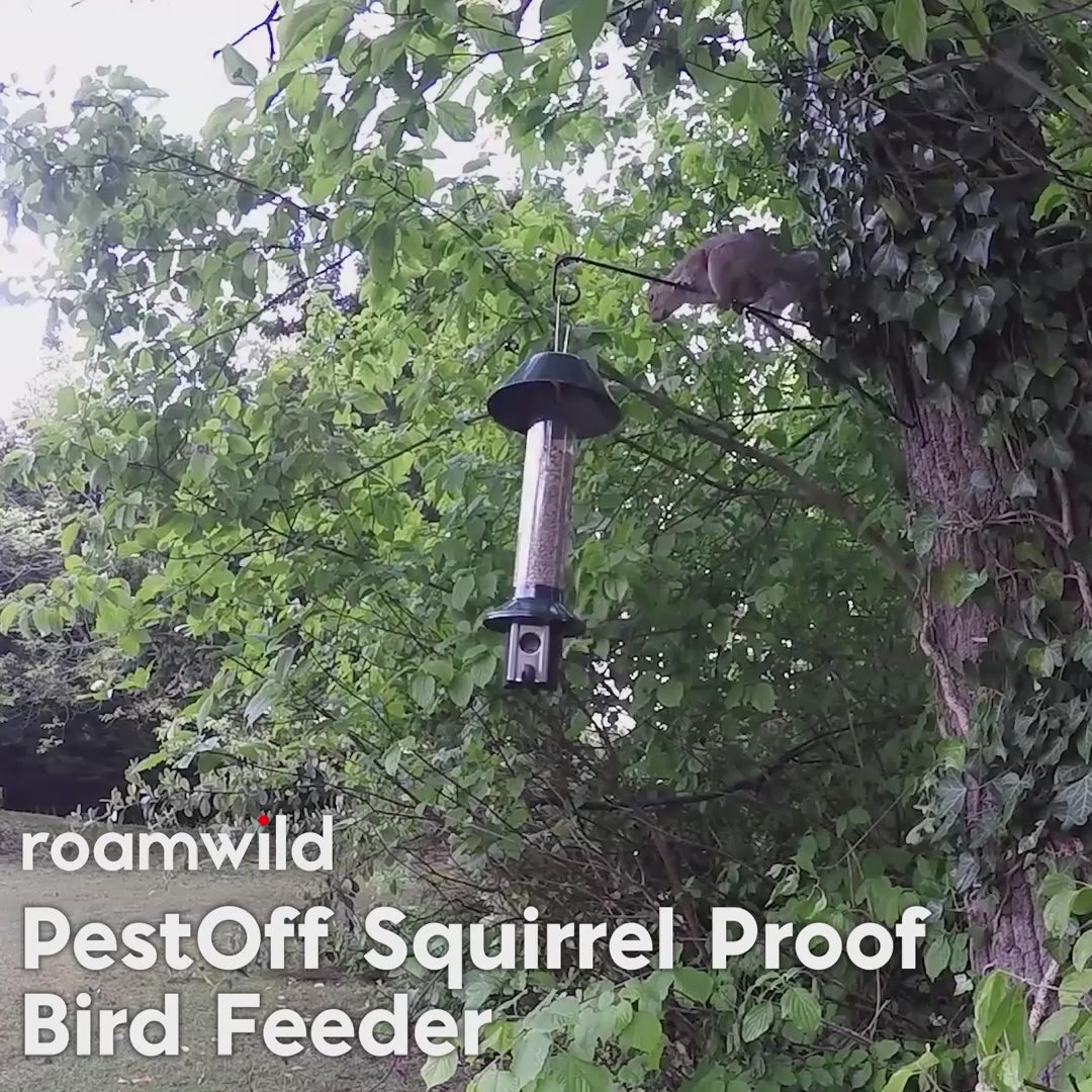 Load video: Roamwild PestOff Squirrel Proof Bird Feeder