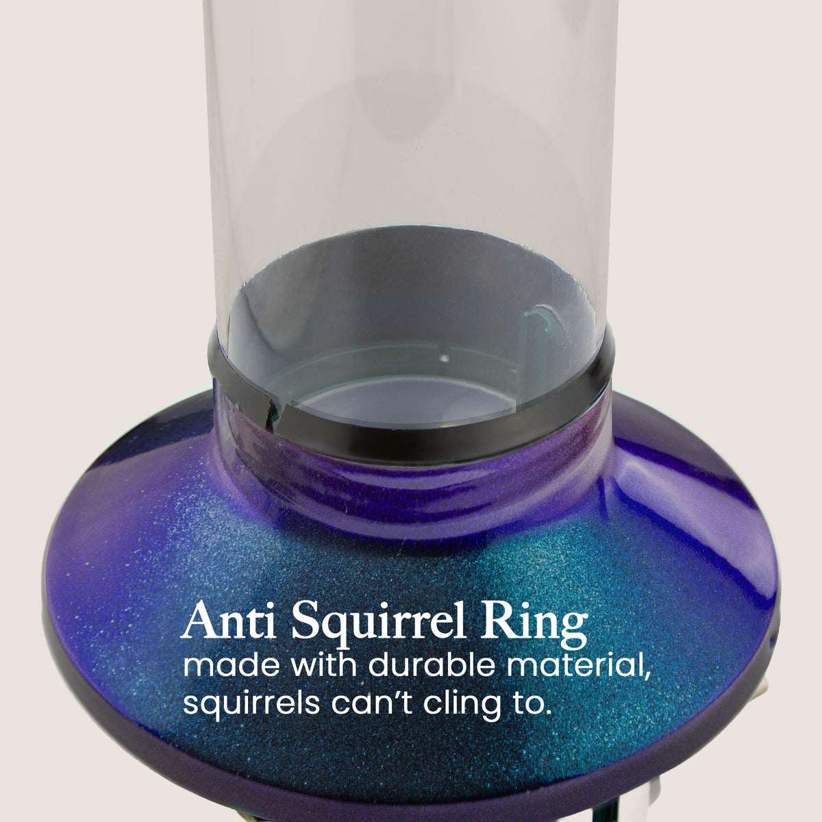 Roamwild PestOff Squirrel Proof Bird Feeder 2.0: anti-squirrel ring