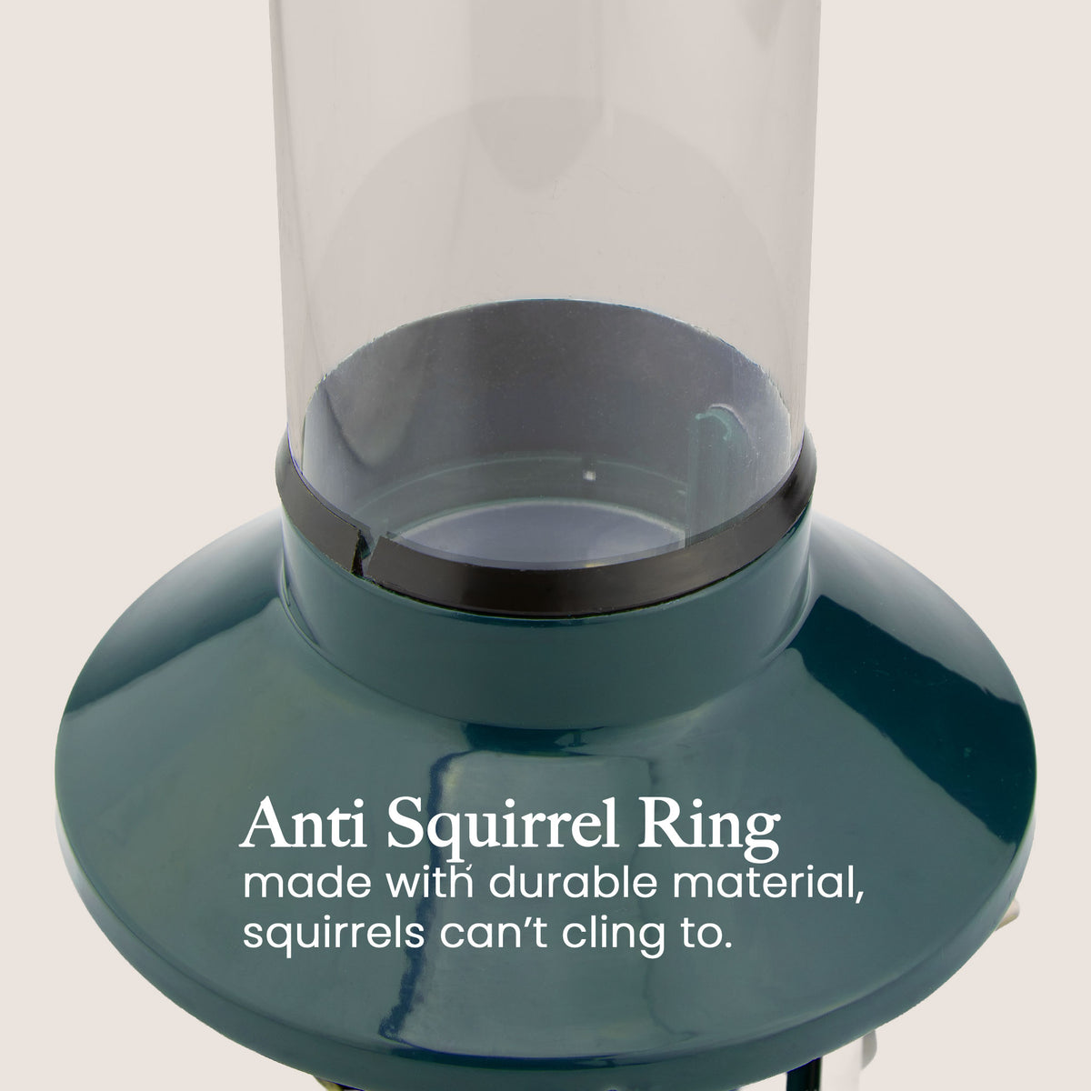 Roamwild PestOff Squirrel Proof Bird Feeder 2.0: anti-squirrel ring