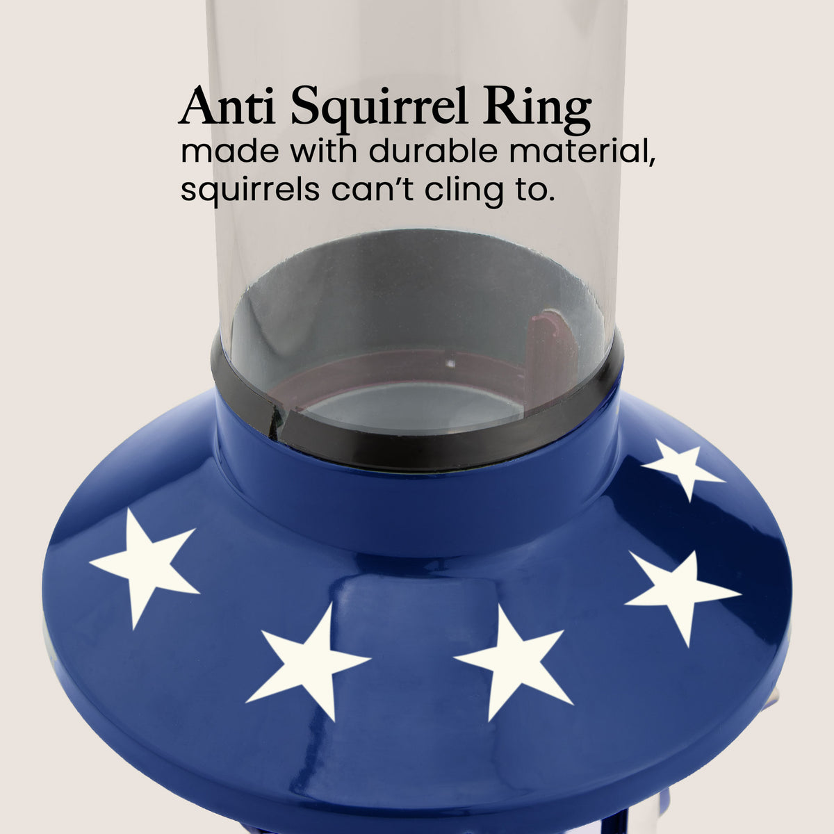 Roamwild PestOff Squirrel Proof Bird Feeder 2.0: anti-squirrel ring