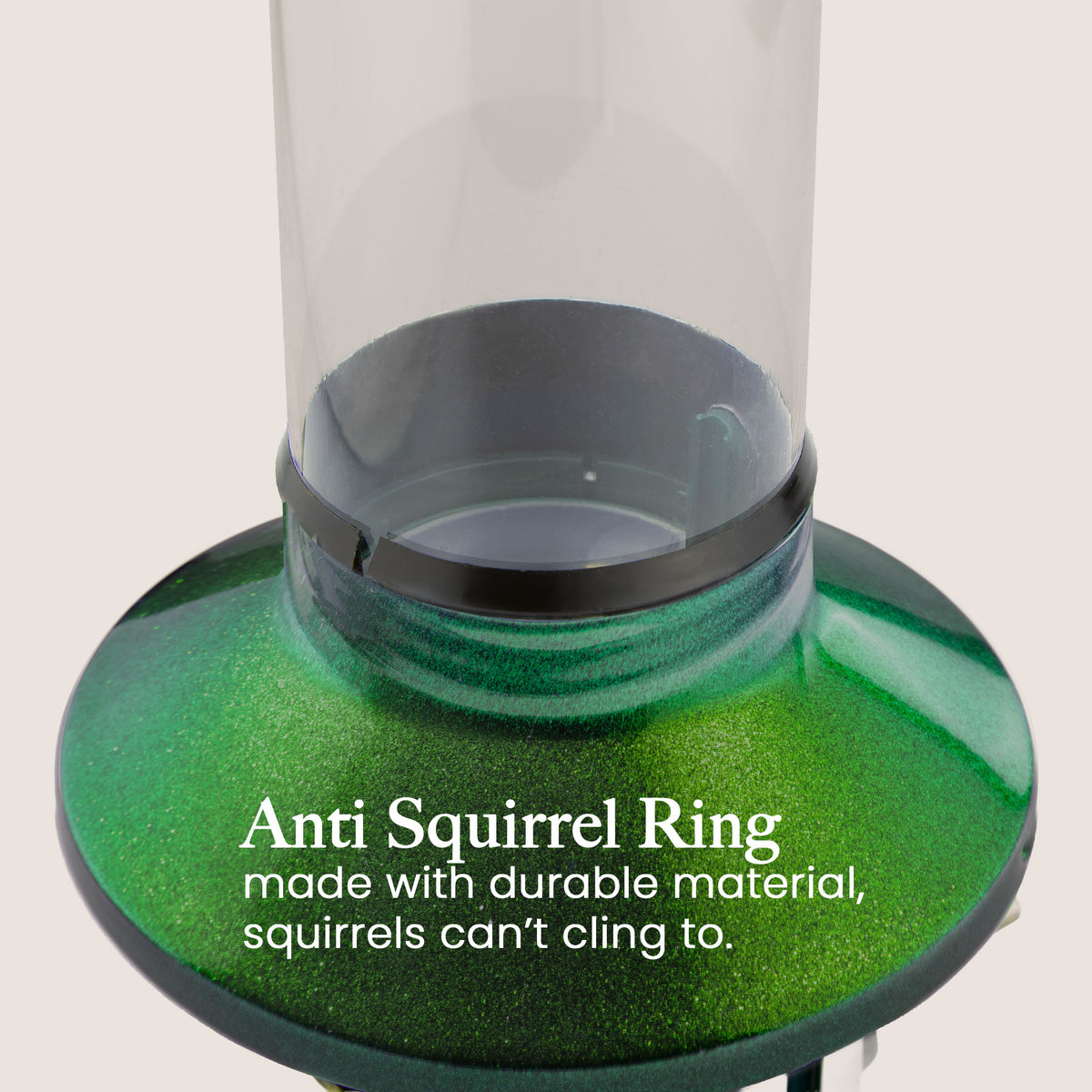 Roamwild PestOff Squirrel Proof Bird Feeder 2.0: anti-squirrel ring