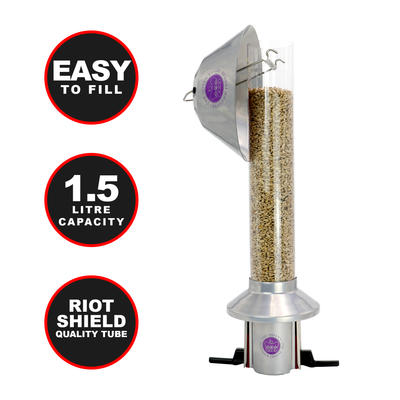 Roamwild PestOff Squirrel Proof Bird Feeder | Platinum Jubilee