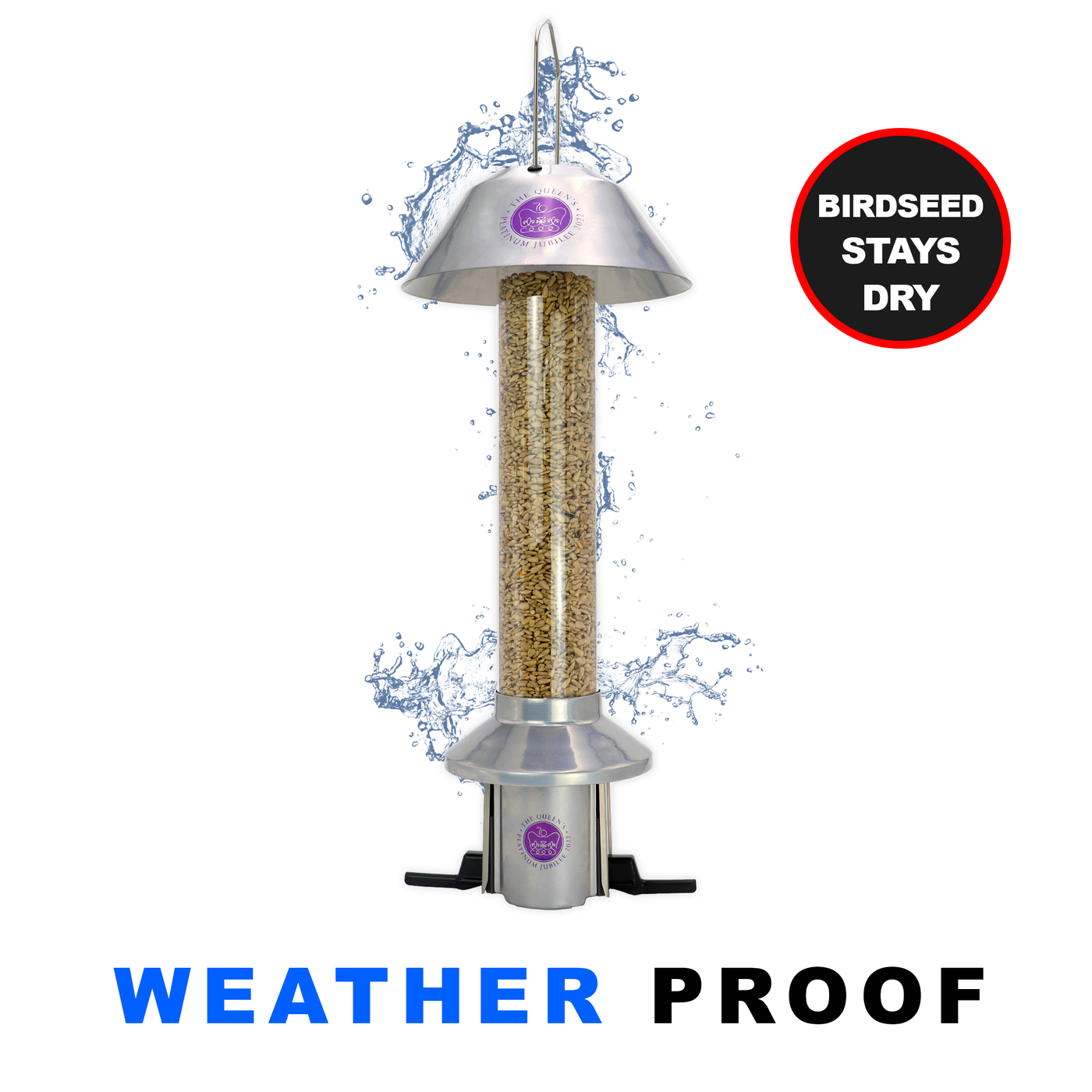 Roamwild PestOff Squirrel Proof Bird Feeder | Platinum Jubilee