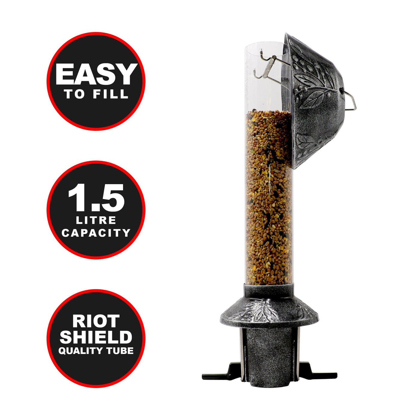 Roamwild PestOff Squirrel Proof Bird Feeder | Exclusive Platinum - Roamwild